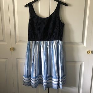 Loft eyelet empire dress